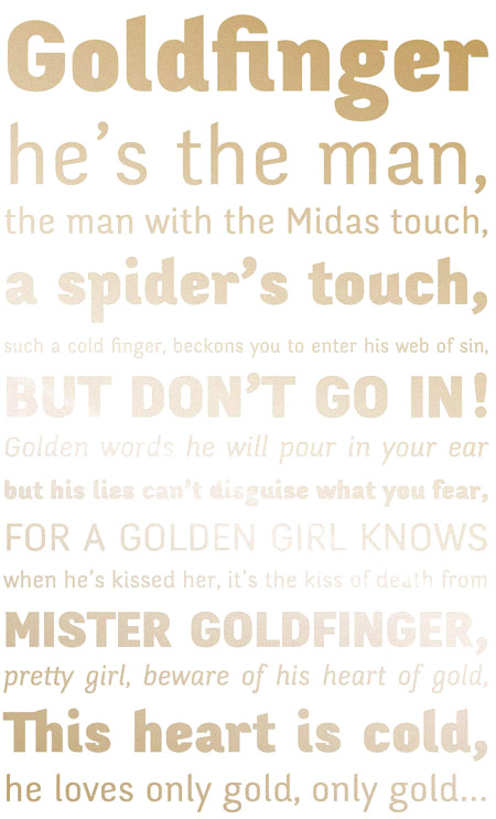 goldfinger goldfinger